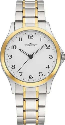 Tempic Quarzuhr in silber von Tempic