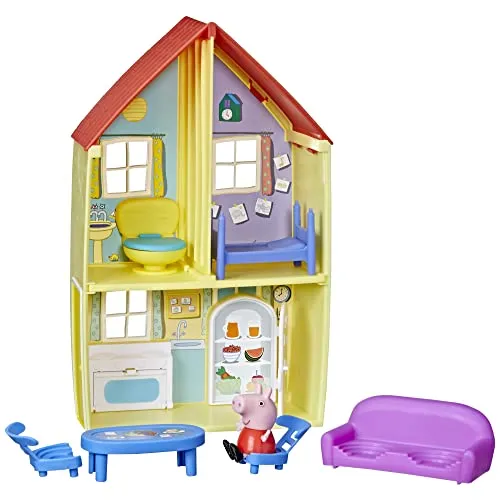 Peppa Pig Peppa’s Adventures Peppas Haus Spielset, enthält Peppa Wutz Figur und 6 tolle Accessoires, Vorschulspielzeug für Kinder ab 3 Jahren