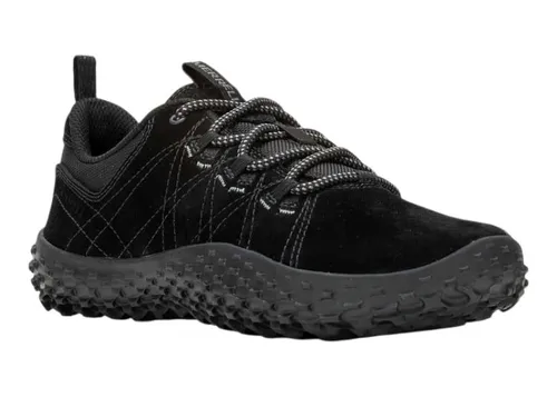 Merrell Damen Wrapt Mid WP schwarz 41.0 - Wanderschuhe mit wasserdichter Membran und Merrell Mountain Grade Quantum Grip-Außensohle für optimalen Halt. Ideal für Komfort und Ergonomie beim Wandern, inspiriert von der natürlichen Fußposition.