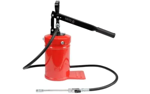 YATO Fettpresse YT-07061 - Hochleistungsfettpresse - Sonstige Handwerkzeuge, ideal für präzises Fetten mit einem hohen Druck von 138 bar und einer Kolbenmulde von 4000 cm3 für effizientes Arbeiten.