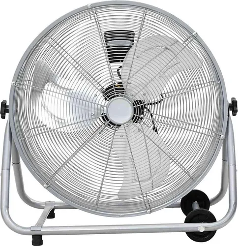 vidaXL Trommelventilator mit Rollen – 3 Gänge und elegantes Design - Ventilatoren für optimale Luftzirkulation, tragbar und ideal für Wohnzimmer oder Garage. Mit modernem Look und drehbarer Funktion für frischen Luftzug aus allen Richtungen.
