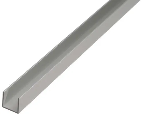 Alberts 471972 U-Profil | Aluminium eloxiert 2000mm - Armaturen Abdeckungen - Hochwertiges, silberfarbig eloxiertes U-Profil von Alberts, ideal für präzise Anwendungen mit einer Materialstärke von 2 mm.