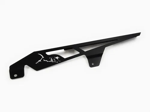 Tiger IBEX Kettenschutz für Suzuki GSF 600/S Bandit - Kettenschutz aus schwarz pulverbeschichtetem Edelstahl, stilvolle Optik und einfache Montage an Originalpunkten, ideal für Suzuki GSF 600/S Bandit Modelle.