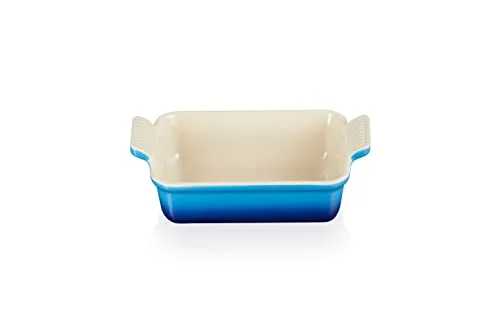 Le Creuset Rechteckige Auflaufform Tradition 26 cm, Azure - Hochwertige Auflaufform aus Steinzeug mit 2.4 Liter Volumen, ideal für kreative Kochabende und langlebig im Einsatz.