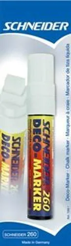 Schneider 72607 Kreidemarker Deco 260, weiß, 5-15mm