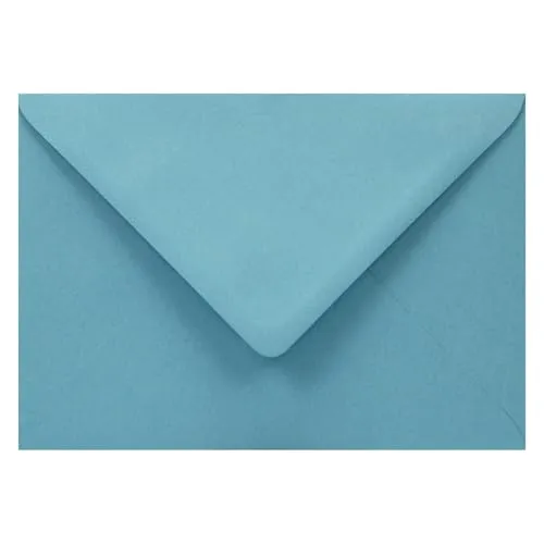 Netuno 25 Briefumschläge Blau DIN B6 125x 175 mm 110g Woodstock Azzurro blaue Briefumschläge Recycling farbig Öko bunte Brief-Kuverts Natur recycelt Umschläge aus Recyclingpapier blu envelopes