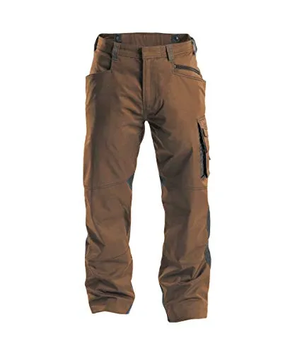 DASSY® Spectrum Arbeitshose Gr. 54 - Robuste Arbeitshose in Lehmbraun/Anthrazitgrau, mit Cordura® verstärkten Taschen, ideal für Handwerk und Industrie. Hohe Strapazierfähigkeit und durchdachte Funktionalität.