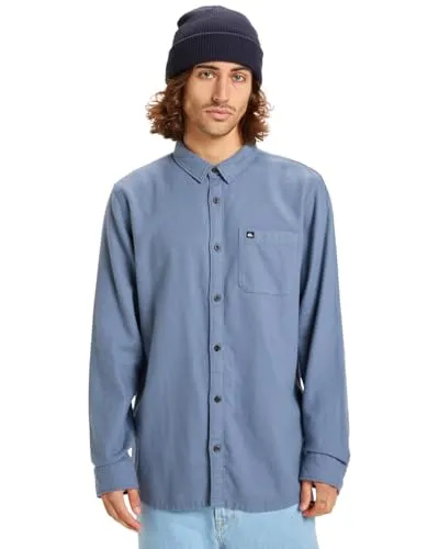 Quiksilver Langarmhemd Motherfly Solid blau XL von Quiksilver