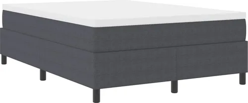 vidaXL Boxspringbett Dunkelgrau 140 x 200 cm aus Cordstoff von vidaXL