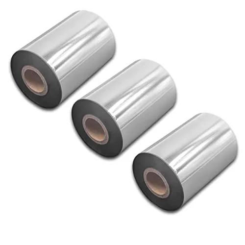 vhbw 3x Thermotransfer-Band kompatibel mit Metapace L-42T Drucker Etikettendrucker, Wischfest, 90 mm x 300 m, Wachs Harz Schwarz