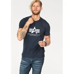 Alpha Industries T-Shirt Basic T-Shirt Baumwolle, regular fit blau XL (52/54)