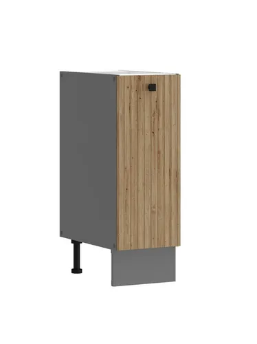 AVA Artisan Unterschrank 30 cm mit Schrankauszug - Einbauküchen-Komponenten, stilvolles Design in Lamellenoptik für optimale Raumnutzung und einfachen Zugriff auf Ihre Küchenutensilien.