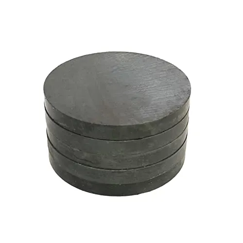Keramik-Rundmagnete 55x6mm große ferritische Scheibe Magnet starke Keramik-Industrie-Flachmagnete für Handwerk, Kühlschrank, DIY, Hobby, Küche, Haus (5 Blöcke)