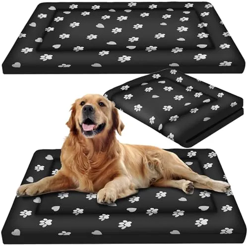 Hundematratze XXL 100x70 cm - Thermoregulierend und Waschbar - Betten für große Hunde, mit abnehmbarem Bezug und Nässeschutz für optimalen Komfort und einfache Pflege.