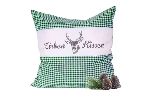 Dr. Berger Zirbenkissen Zirbenkissen Vichy Grün 40 x 40 cm in grün von Dr. Berger