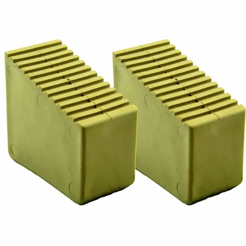 Gummifüße  2 Stück für Holzstehleitern 3-8 Sproßen 56mm x 23mm Sandfarben HB40