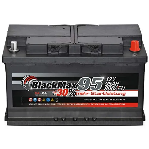 BlackMax Autobatterie 12V 95Ah 800A Starterbatterie
