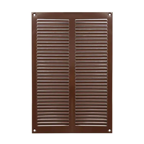 Metall Lüftungsgitter 20x30cm Braun Insektenschutz Abluftgitter Schlitzgitter