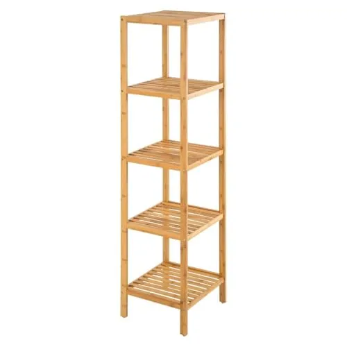 BEGRYF Bambusregal 5 Ebenen – Platzsparendes Standregal aus Naturholz