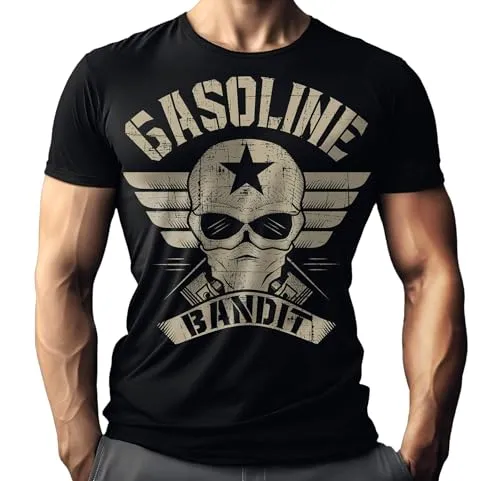 Produktbild Gasoline Bandit Biker Herren T-Shirt mit Wing Logo