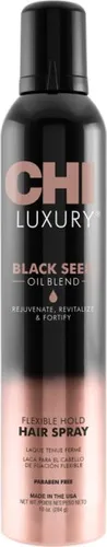 CHI Luxury Black Seed Oil Haarspray für flexiblen Halt - Hochwertiges Haarspray mit Textur und Volumen, ideal für stylische Looks. Perfekt für den täglichen Einsatz und bietet zuverlässigen Halt.