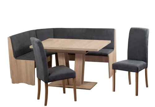 Stolebaenk Eckbankgruppe Duisburg Titanic Sonoma Duisburg VE/VA, (Eckbankset, 1 x Eckbank, 1 x Tisch, 2 x Stuhl)