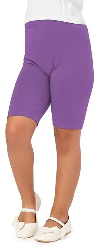Merry Style Mädchen Kurze Leggings aus Viskose MS10-132 (Purpur, 110 cm)