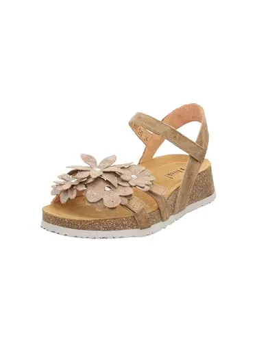 Think! Damen KOAK chromfrei gegerbte Sandale - Nachhaltige LINEN/KOMBI 4000 - Wanderschuhe mit flexibler Laufsohle für optimalen Komfort und Nachhaltigkeit.