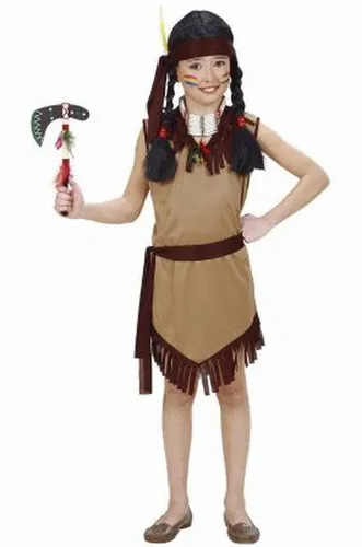 INDIANERIN KINDERKOSTÜM MÄDCHENKOSTÜM INDIANERKOSTÜM INDIANDER-KOSTÜM GR. 128