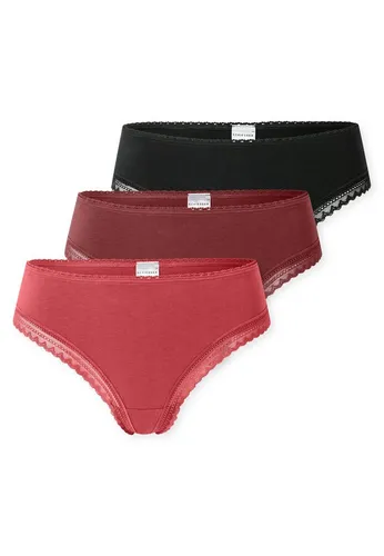 Schiesser String Modern Multipacks (3er Pack) Spitzenbänder, Baumwollmischung, Single Jersey