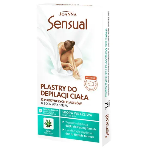 Produktbild Sensual plastry do depilacji ciała Aloes 12szt + tubka z oliwką ła 5901018070137