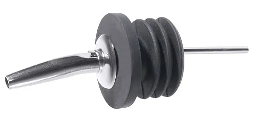 Tropffrei mit Lüftungsrohr Flaschenstöpsel - Praktischer Flaschenstöpsel mit Lüftungsrohr, 11 cm lang, für ein sauberes Ausgießen ohne Tropfen und Verschütten.