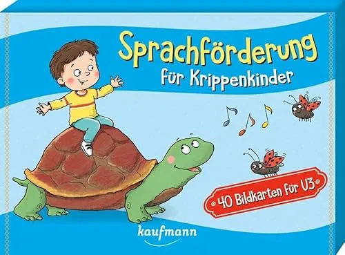 Sprachförderung für Krippenkinder - 40 Bilderkarten für U3 - Fördermaterial für Kinder unter 3 Jahren, ideal zur Verbesserung der Sprachentwicklung durch visuelle Unterstützung.