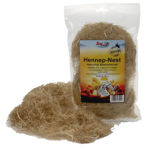 Zoobest Hanf Nistmaterial 30 g für Nager, UVP 2,09 EUR, NEU