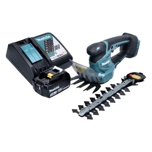 Makita DUM 111 RF1X Akku Grasschere - Grasschere mit 18 V Akku, inklusive 3,0 Ah Akku und Lader. Ideal für präzise Schnitte im Garten und vielseitig einsetzbar mit verschiedenen Aufsätzen.