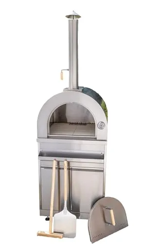 Ondis24 Edelstahl Pizzaofen für die Outdoor-Küche - Genießen Sie perfekte Pizzen im Freien! Robustes Design aus 304 Edelstahl und große Kochfläche für unvergessliche Gartenmomente mit Freunden und Familie.