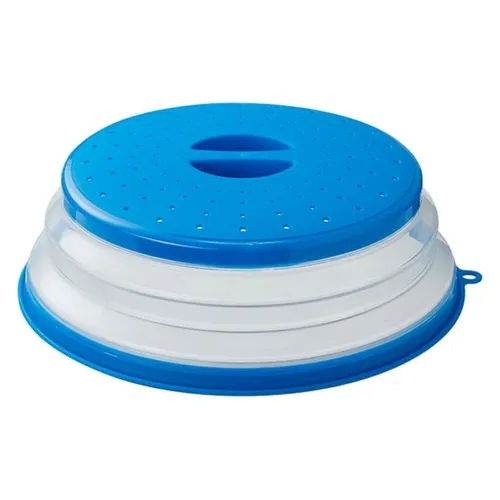 Mikrowellen Abdeckhaube 26 cm, Farbe:Blau