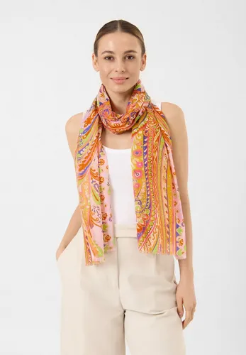 Codello Halstuch PRINTED SCARF COTTON PAISLEY gelb-50X180CM - Elegantes Halstuch aus 100% Baumwolle in Paisley-Design, ideal für stilvolle Akzente. Perfekt für jede Jahreszeit und vielseitig kombinierbar.