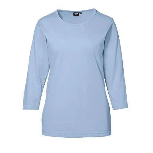 ID Identity Damenshirt mit 3/4 Arm 0313 (XL, hellblau)