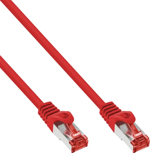 InLine Patchkabel, S/FTP (PiMf), Cat.6, 250MHz, PVC, Kupfer, rot, 1,5m, 1,5 m, Cat6, S/FTP (S-STP), RJ-45, RJ-45, Rot