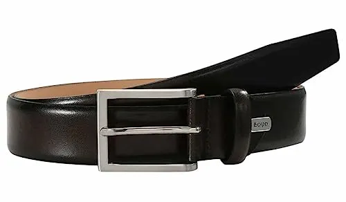 LLOYD Herren Leder Gürtel 35 mm, dunkelbraun - Herren-Gürtel aus hochwertigem Leder mit eleganter Dornschließe und fünf Löchern für optimale Passform – ideal für stilbewusste Männer.