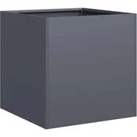 vidaXL Pflanzkübel Anthrazit 40x40x40 cm - Hochwertiger Pflanzkübel aus kaltgewalztem Stahl, ideal für Gärten und Terrassen. Bietet viel Platz für Pflanzen und sorgt mit stabiler Konstruktion für langanhaltende Freude.