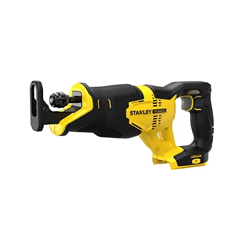 STANLEY Säbelsäge FATMAX V20, 18 V, bürstenloser Motor - Hochleistungs-Säbelsäge mit 0-3000 SPM für präzise Schnitte, werkzeuglosem Klingenwechsel und leichtem Design - ideal für alle Anwendungen.