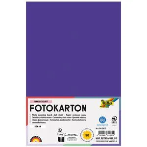 Folia Fotokarton 614/50 32, A4, dunkelviolett, 300g/m², 50 Blatt