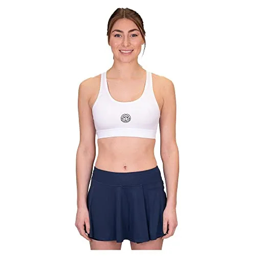 BIDI BADU Damen Crew Medium Support Bra - White, Größe:XL
