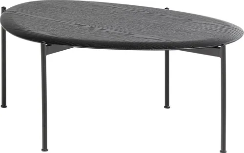 Couchtisch Kota - Eleganter MDF & Holzfurnier Tisch in Schwarz - Der Couchtisch Kota vereint Stil und Funktionalität. Mit seinem ansprechenden Design ist er ideal für entspannte Abende und bietet Platz für Snacks und Getränke. Perfekt für jedes Wohnzimmer!