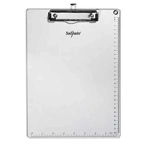 SNOPAKE Metall mit Lineal, A4, silber
