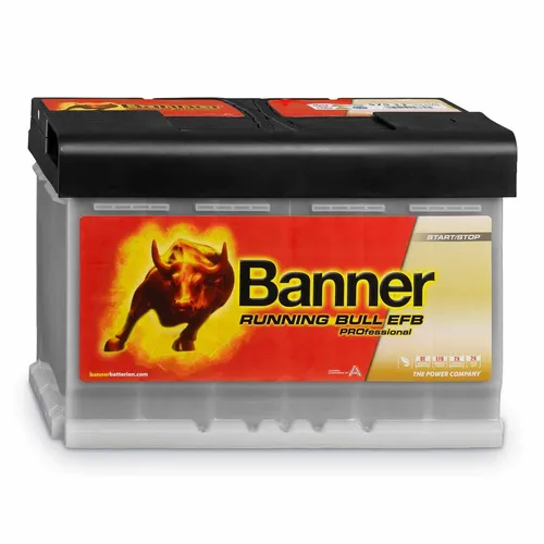 Banner EFB PRO 57511 Start-Stopp Running Bull 12V 75Ah 700A Autobatterie