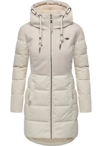 Ragwear Winterjacke Ashani Block Intl. stylischer Winterparka mit gefütterter Kapuze