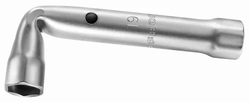 Facom Rohrsteckschlüssel 90 gebogen 15 mm - gebogen für langen Gewindestangen, verchromt und satiniert für optimale Haltbarkeit